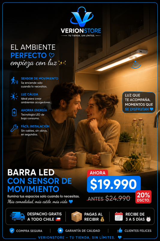 👉 BarraLED - SENSOR 30CM💡