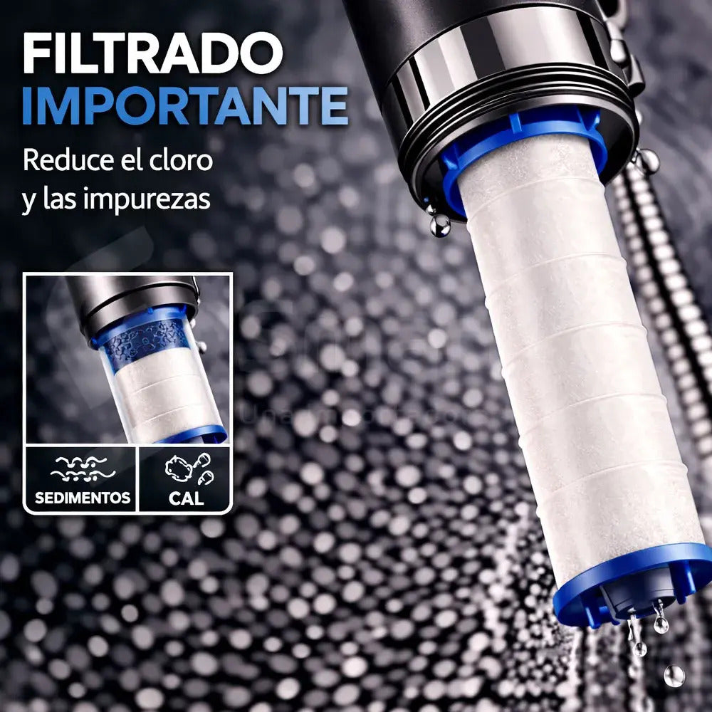 🚿Cabezal de Ducha Alta Presión con Filtro Purificador🚿