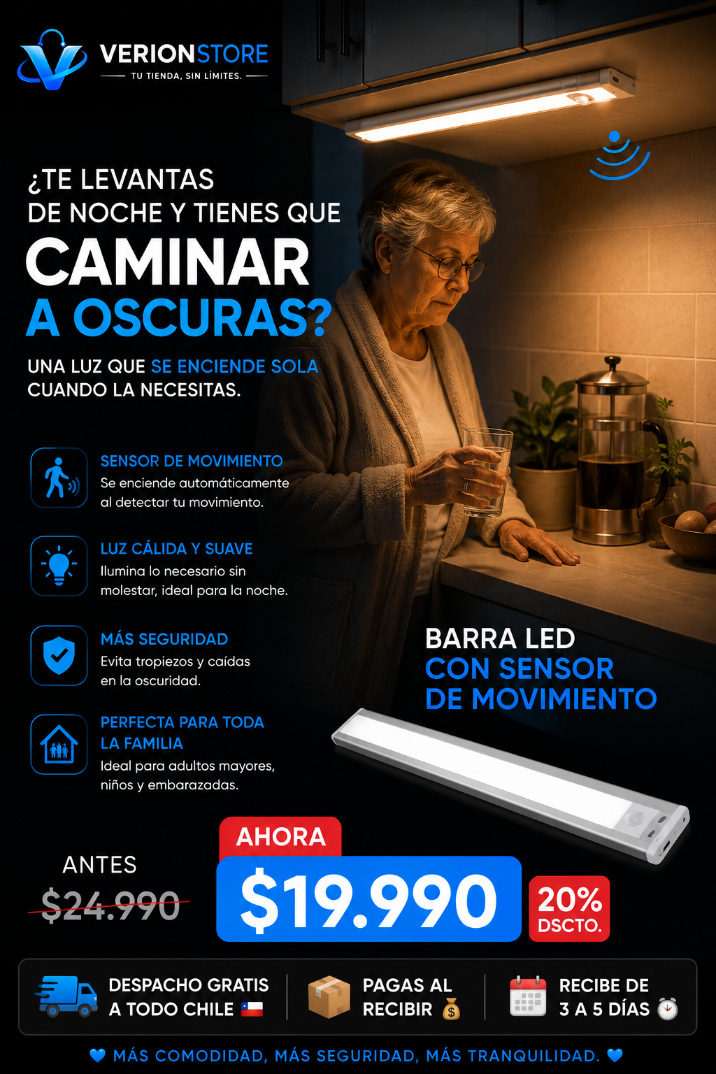 👉 BarraLED - SENSOR 30CM💡