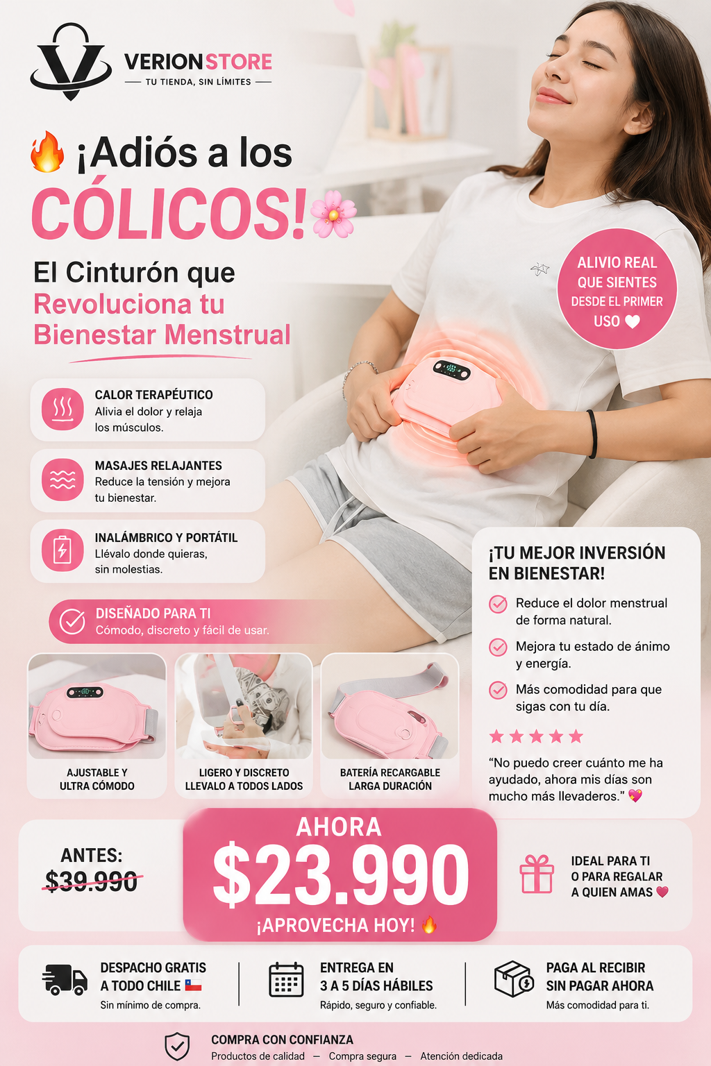Cinturón Térmico para Colicos