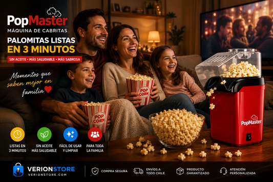 🍿🎬 PopMaster | Máquina de Palomitas Express ✨🍿