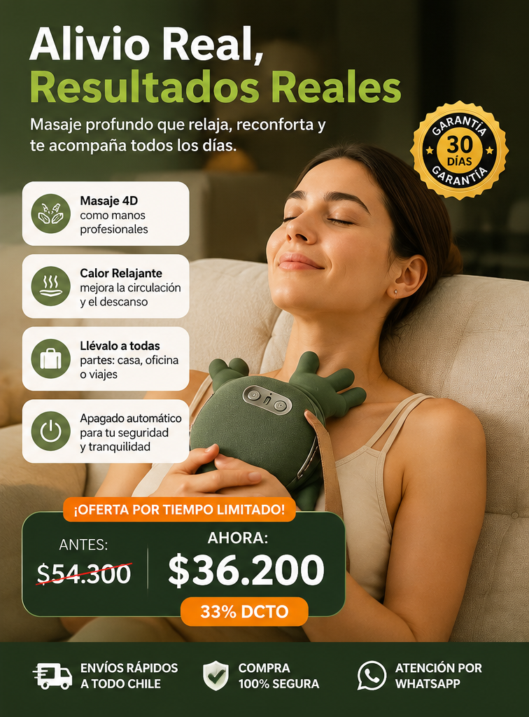 💆🔥 Masajeador RelaxGo 💚👐