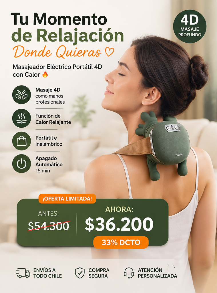 💆🔥 Masajeador RelaxGo 💚👐