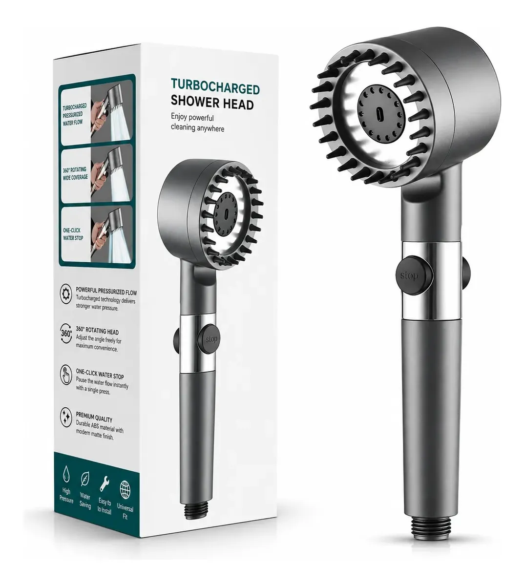 🚿Cabezal de Ducha Alta Presión con Filtro Purificador🚿